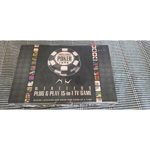 World Series of Poker wireless plug & play 15-in-1 TV game- NIB- WSOP Hold 'Em